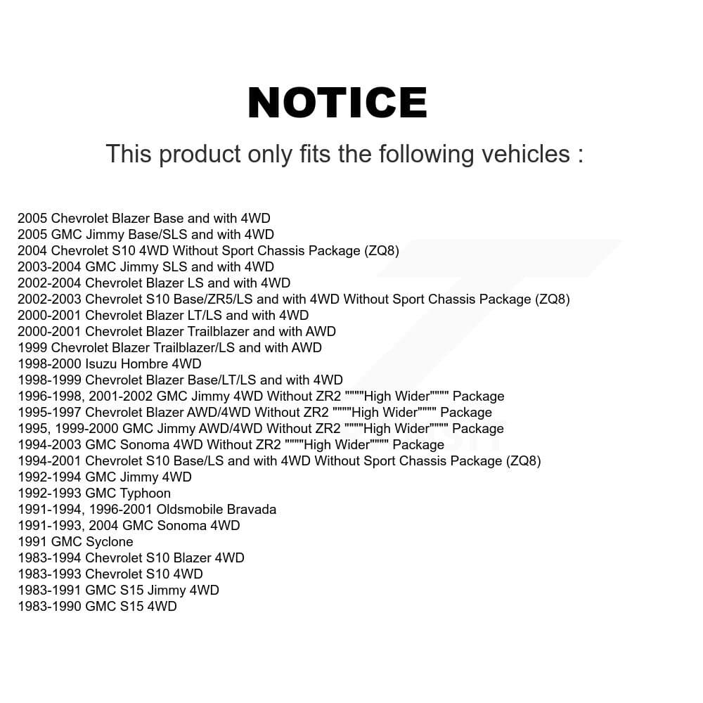 TMC - K78-100181 - Front and Rear Shock Absorber Kits image 2