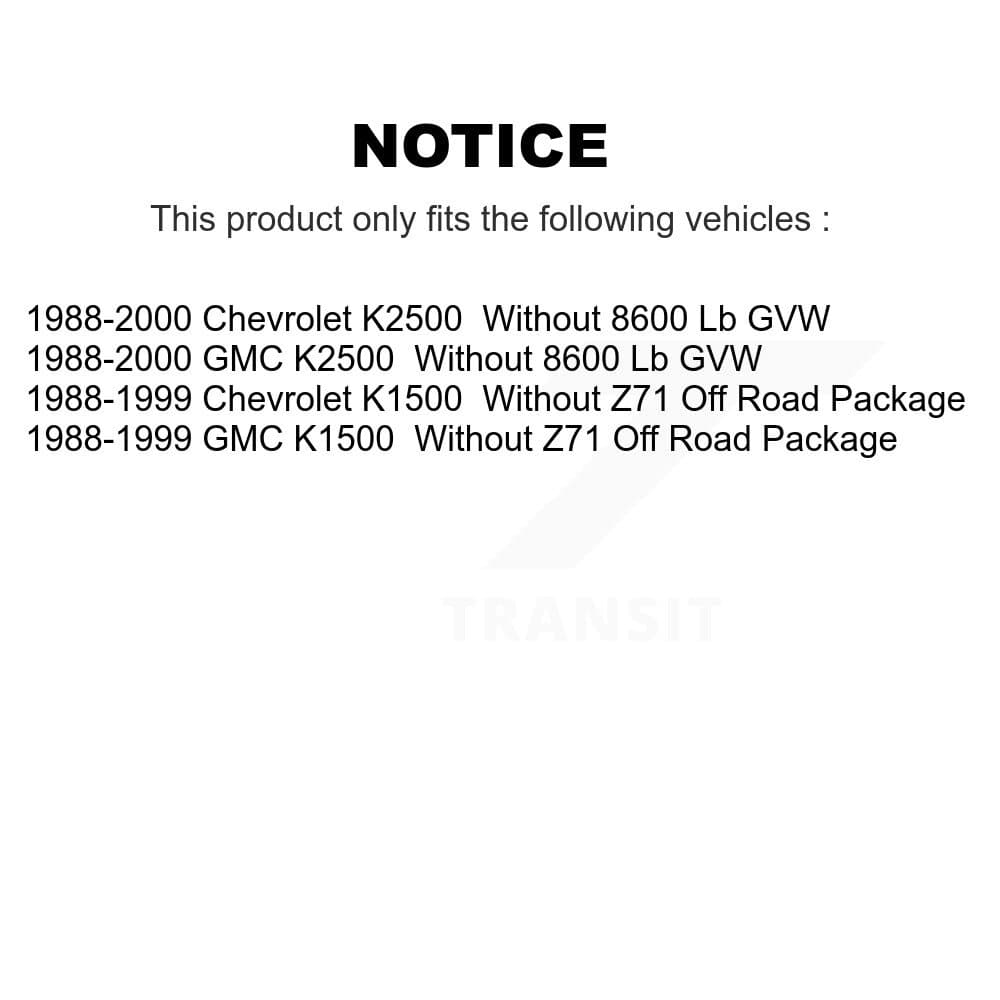 TMC - K78-100186 - Front and Rear Shock Absorber Kits image 2