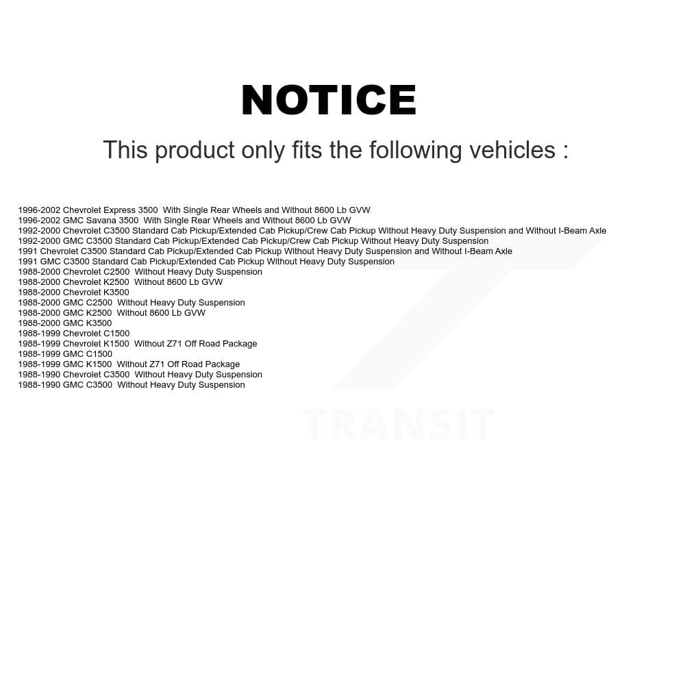 TMC - K78-100262 - Rear Shock Absorber Kits image 2
