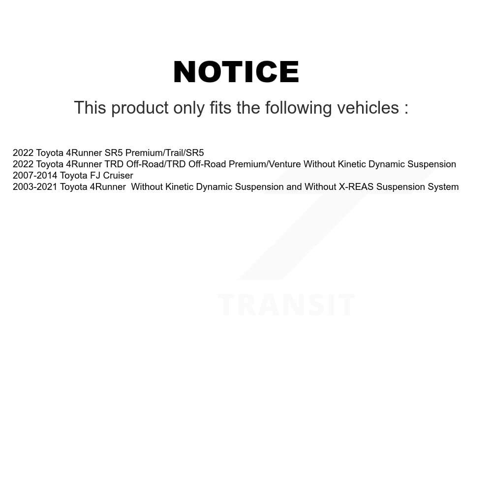 TMC - K78-100382 - Rear Shock Absorber Kits image 2
