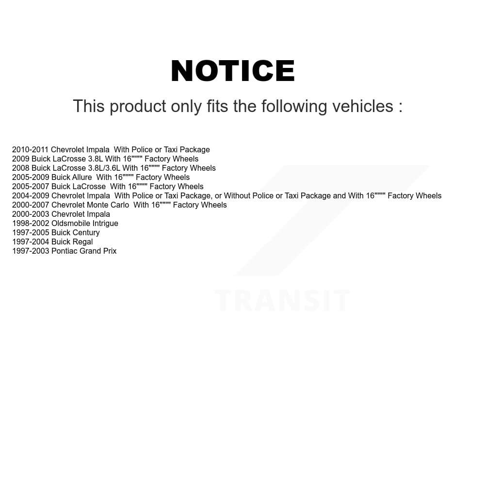 TMC - K78-100867 - Front and Rear Suspension Strut Kits image 2