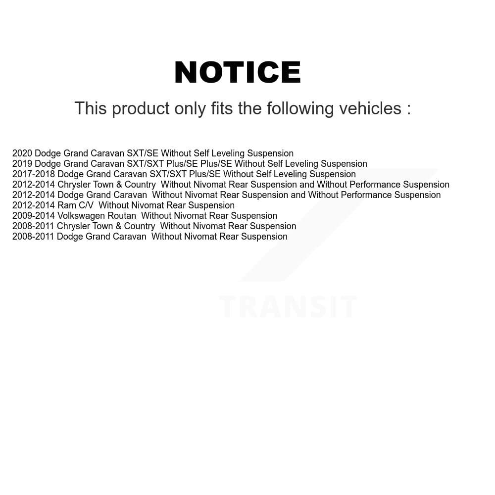 TMC - K78-100902 - Front and Rear Suspension Strut Kits image 2