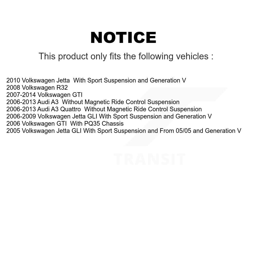 TMC - K78-100940 - Front and Rear Suspension Strut Kits image 2