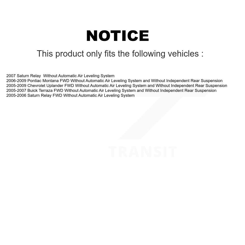TMC - K78-100943 - Front and Rear Suspension Strut Kits image 2