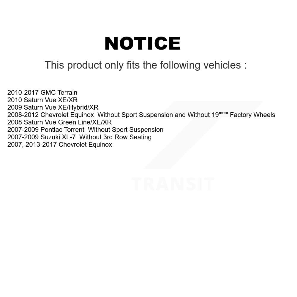 TMC - K78-101004 - Front and Rear Suspension Strut Kits image 2