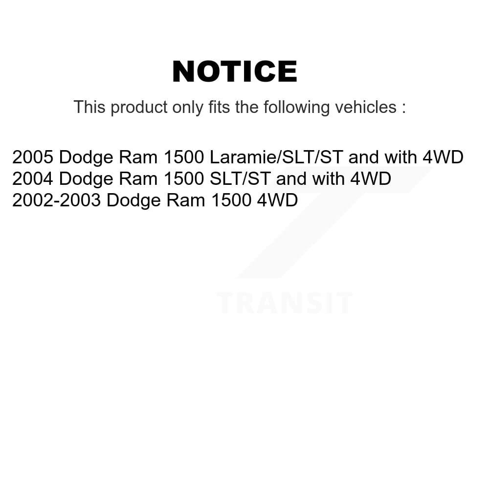 TMC - K78-101026 - Front and Rear Shock Absorber Kits image 2