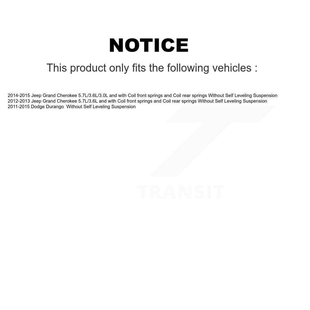 TMC - K78-101053 - Front and Rear Suspension Strut Kits image 2