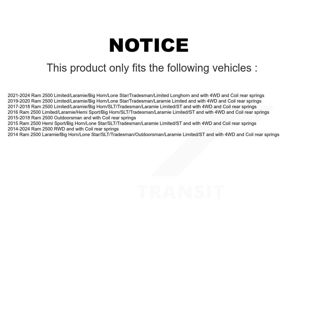 TMC - K78-101081 - Rear Shock Absorber Kits image 2