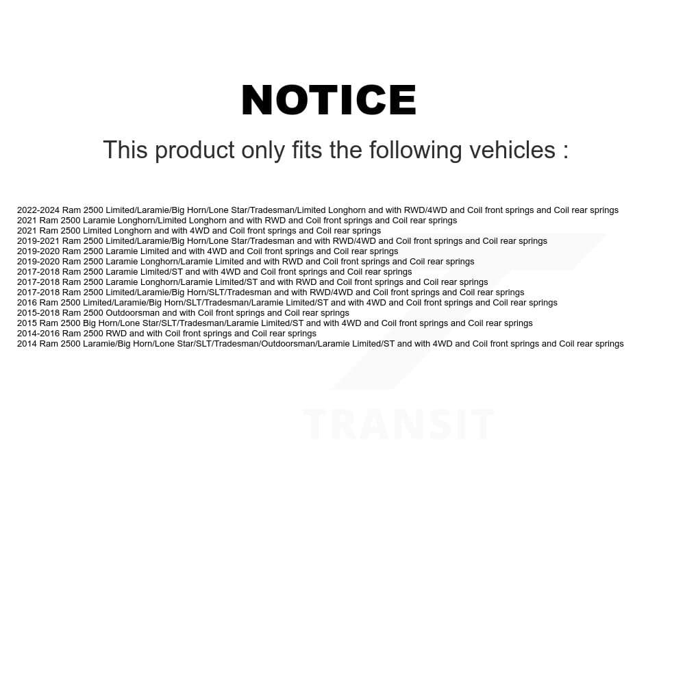 TMC - K78-101149 - Front and Rear Shock Absorber Kits image 2
