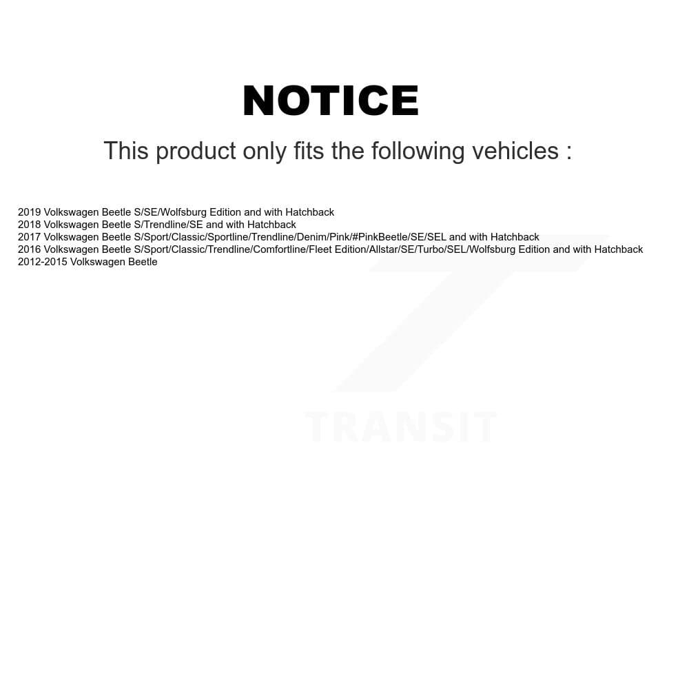 TMC - K78-101185 - Front and Rear Suspension Strut Kits image 2