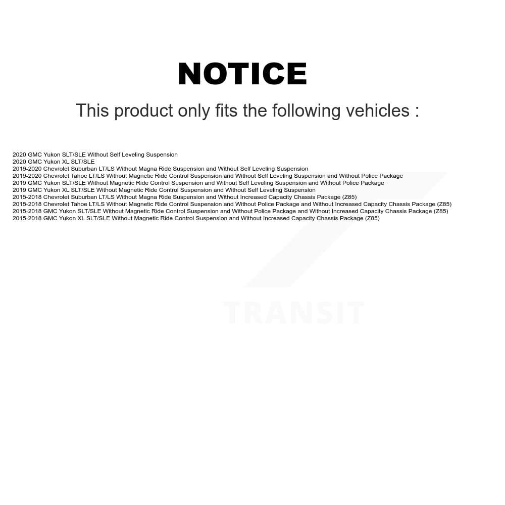 TMC - K78-101188 - Front and Rear Suspension Strut Kits image 2
