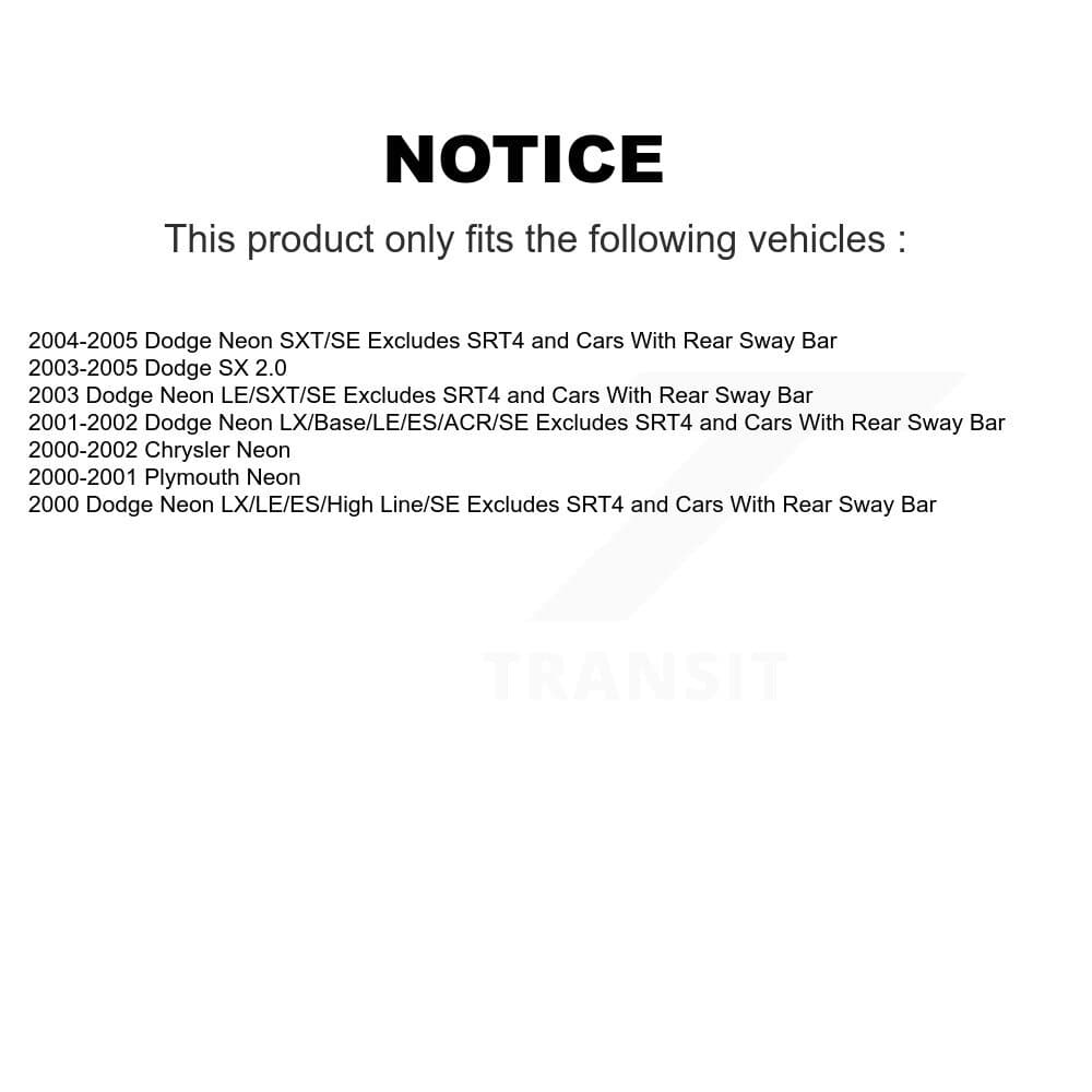 Transit Auto - K78A-100279 - Rear Suspension Strut and Coil Spring Assembly Kits image 2