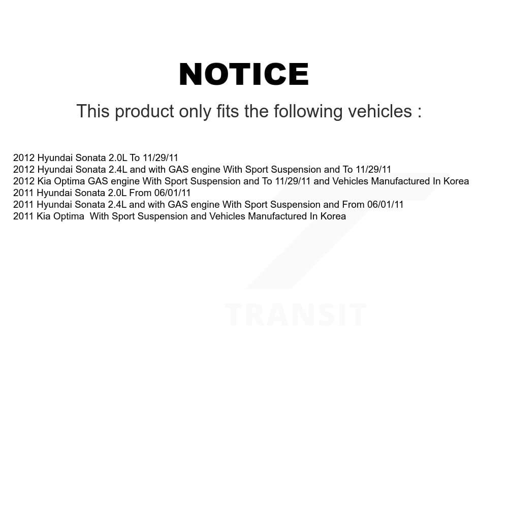 Transit Auto - K78A-100365 - Front Suspension Strut and Coil Spring Assembly Kits image 2