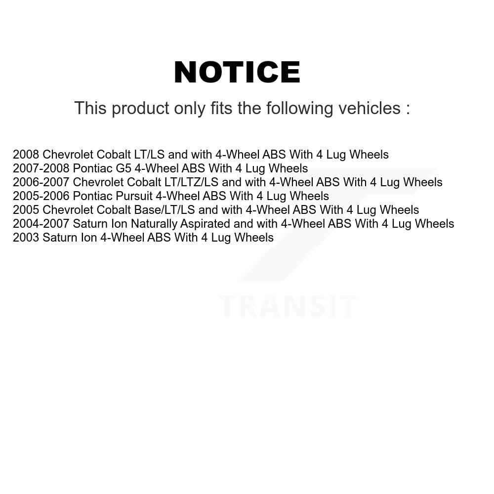 Transit Auto - K7D-100058 - Rear Wheel Bearing and Hub Assembly Kits image 19