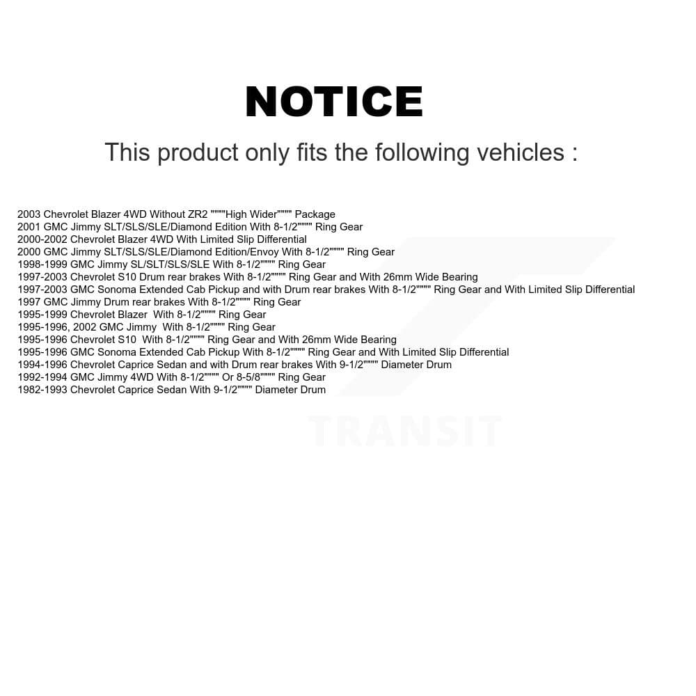 Transit Auto - K7D-100485 - Rear Wheel Bearing Kits image 14