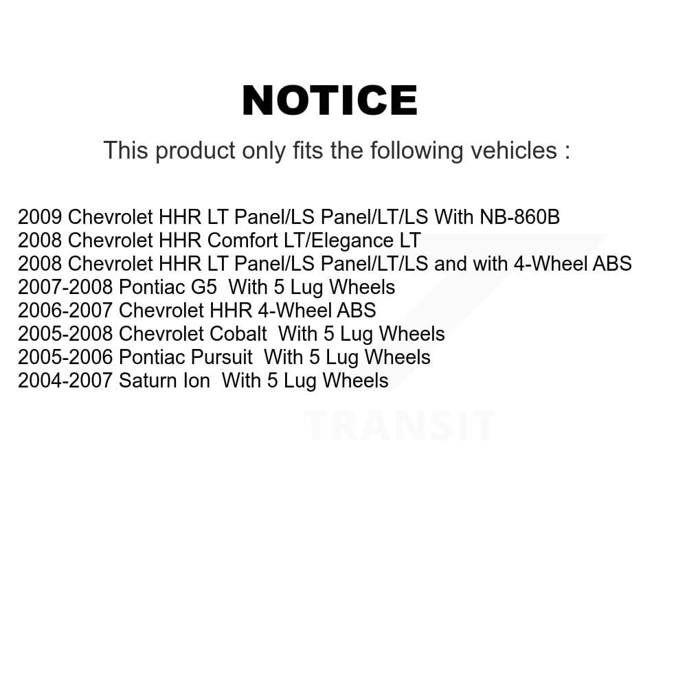 Transit Auto - K7D-100532 - Rear Wheel Bearing and Hub Assembly Kits image 14