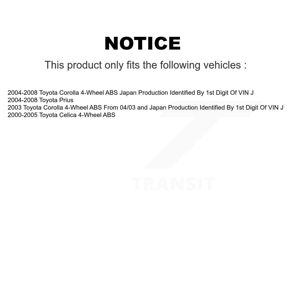 Transit Auto - K7D-100678 - Rear Wheel Bearing and Hub Assembly Kits image 14