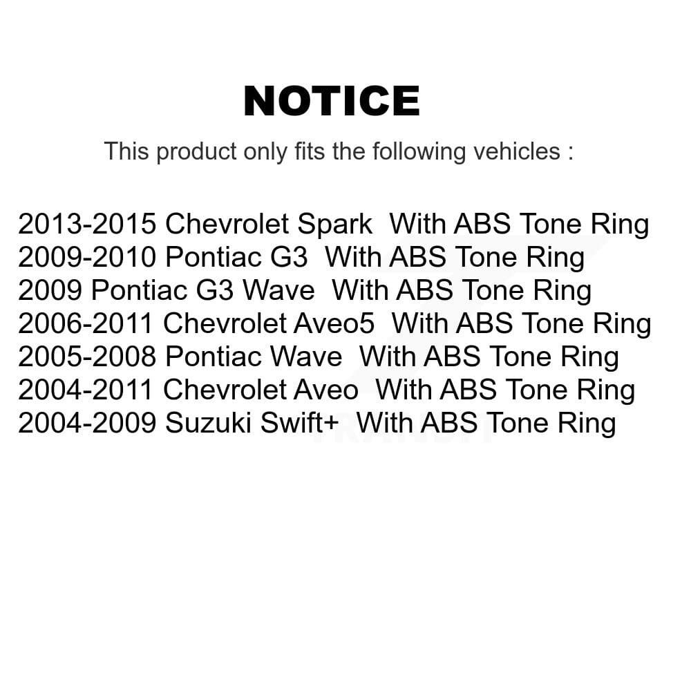 Transit Auto - K7D-100777 - Rear Wheel Bearing and Hub Assembly Kits image 14