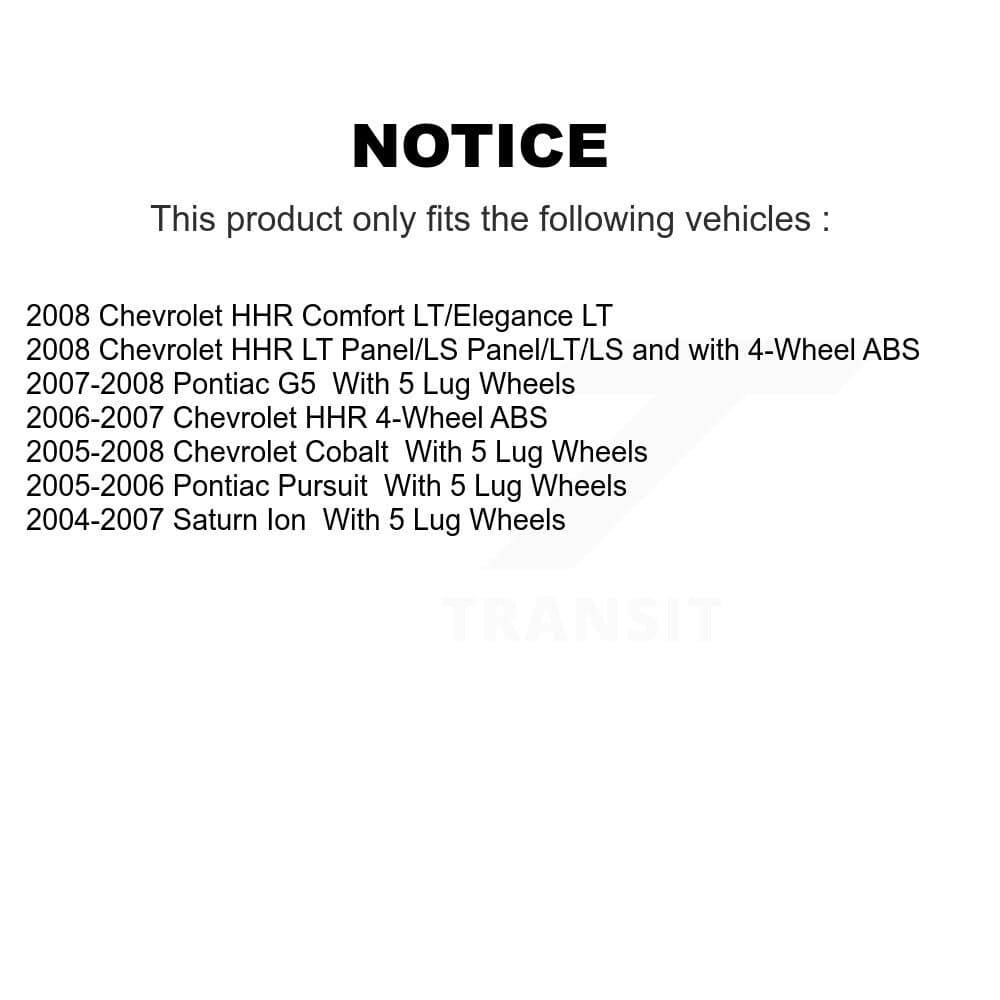 Transit Auto - K7D-100895 - Rear Wheel Bearing and Hub Assembly Kits image 14