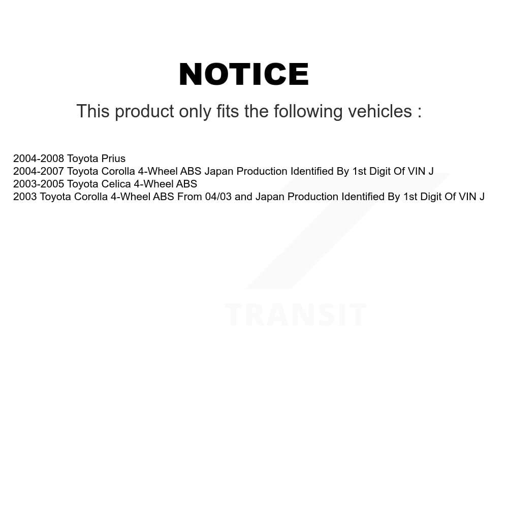 Transit Auto - K7D-101033 - Rear Wheel Bearing and Hub Assembly Kits image 14