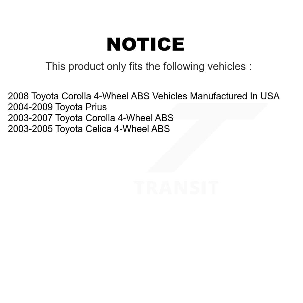 Transit Auto - K7D-101151 - Rear Wheel Bearing and Hub Assembly Kits image 14