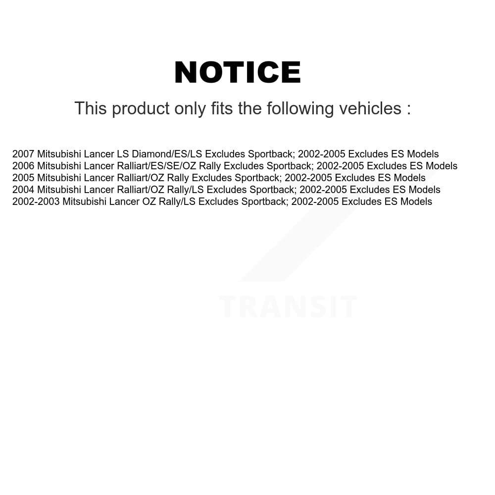 Transit Auto - K78M-100310 - Front and Rear Suspension Strut and Coil Spring Assembly Kits image 2
