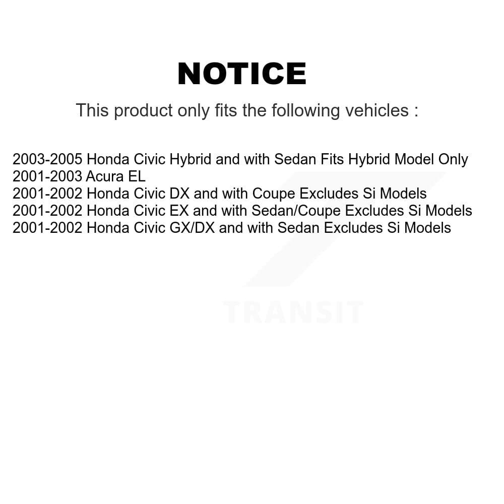 Transit Auto - K78M-100322 - Front and Rear Suspension Strut and Coil Spring Assembly Kits image 2