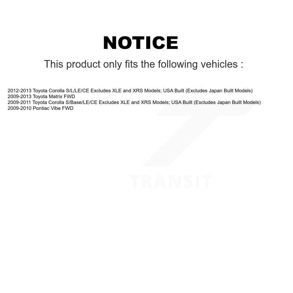 Transit Auto - K78M-100338 - Front and Rear Suspension Strut and Coil Spring Assembly Kits image 2