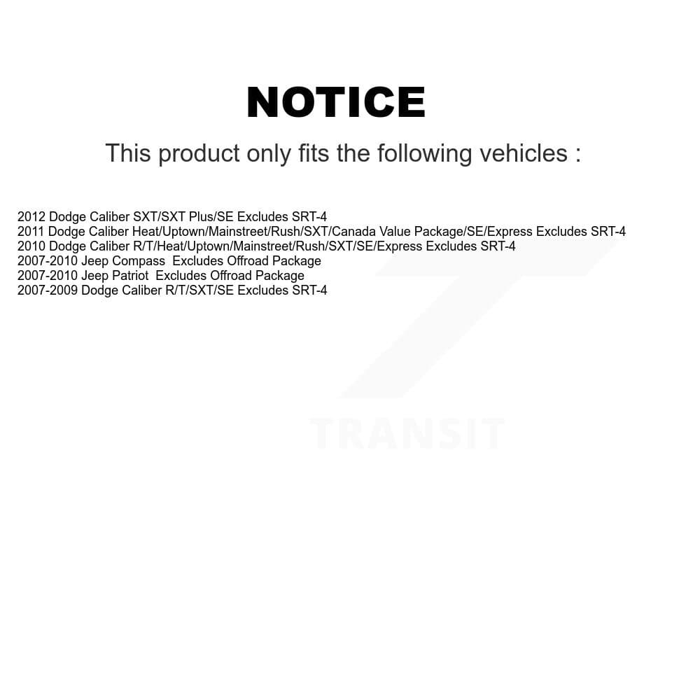 Transit Auto - K78M-100378 - Front and Rear Suspension Strut and Coil Spring Assembly Kits image 2