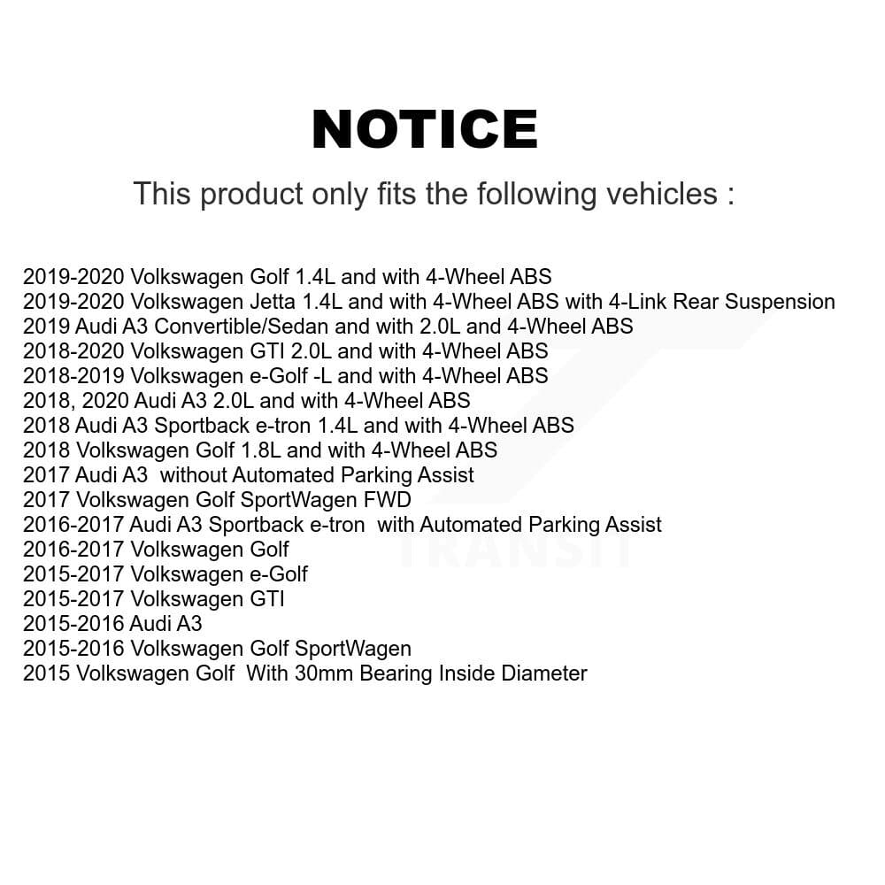 Kugel - K7S-101531 - Rear Wheel Bearing and Hub Assembly Kits image 11