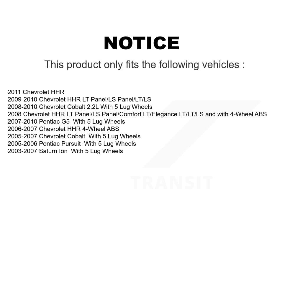 Transit Auto - K7T-100197 - Front Wheel Bearing and Hub Assembly Kits image 11