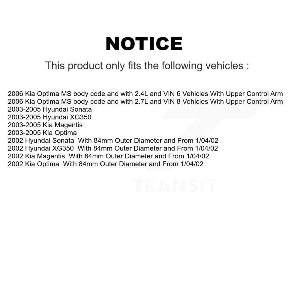 Transit Auto - K7T-102676 - Front Left Wheel Bearing Kits image 10