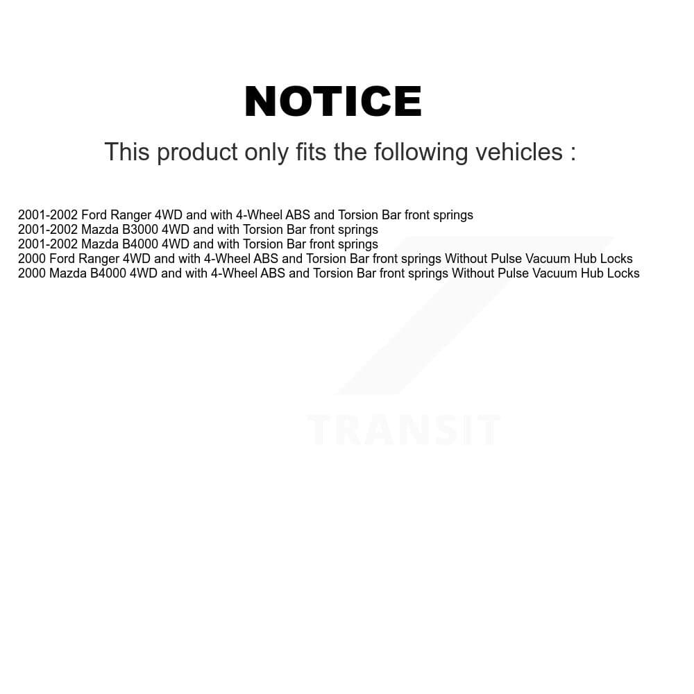 Transit Auto - K7T-105500 - Front Left Wheel Bearing and Hub Assembly Kits image 11