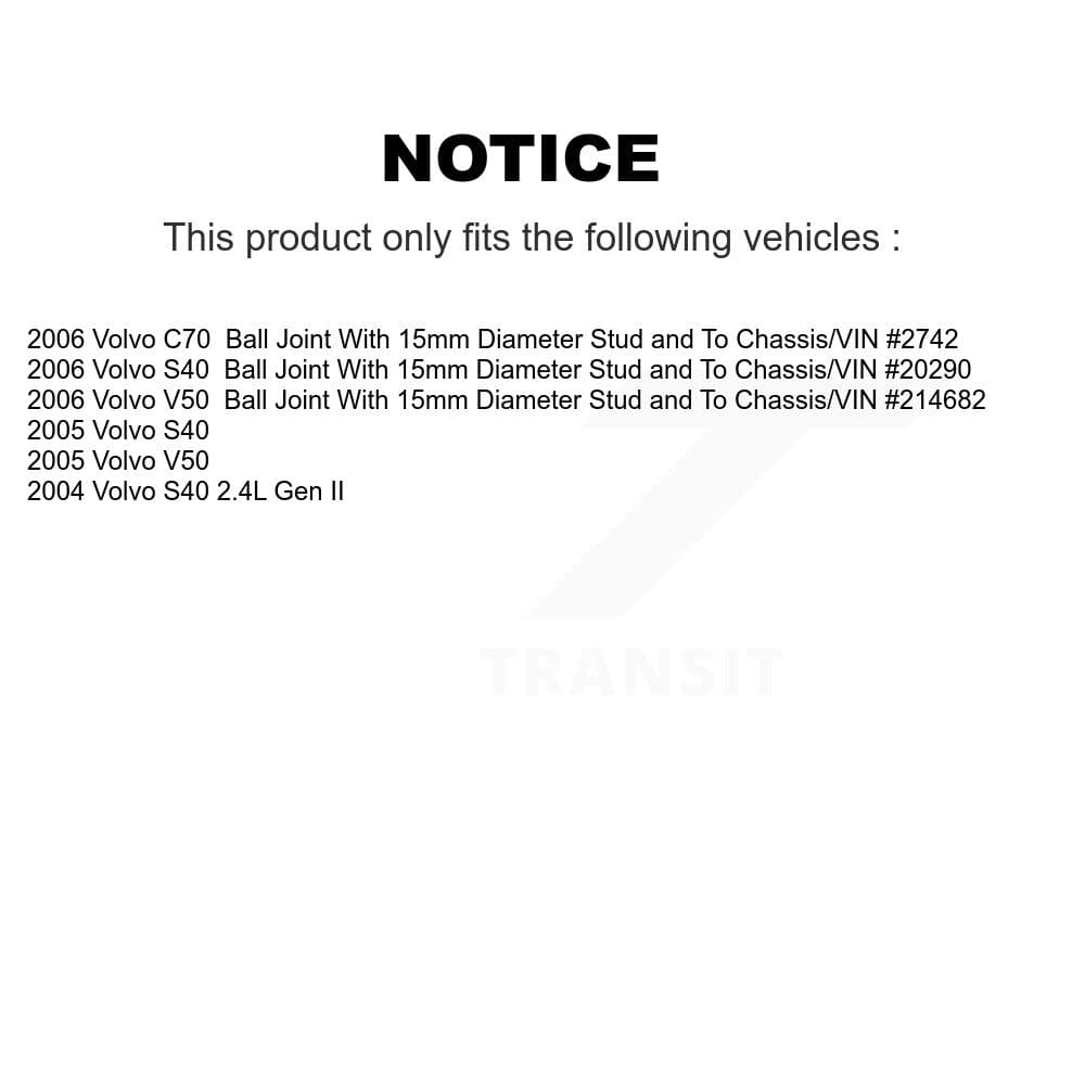 Transit Auto - K7T-106443 - Front Right Wheel Bearing and Hub Assembly Kits image 11
