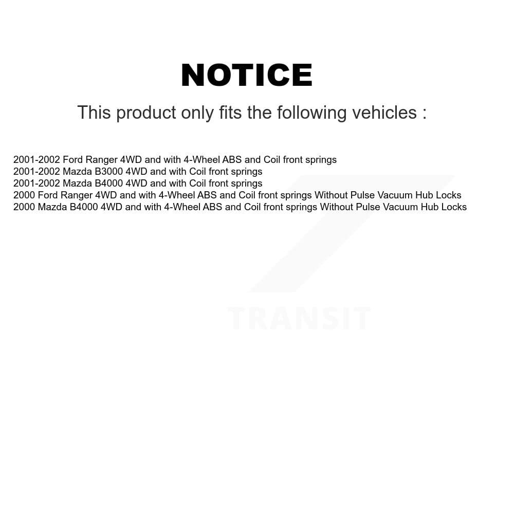 Transit Auto - K7T-107419 - Front Right Wheel Bearing and Hub Assembly Kits image 11