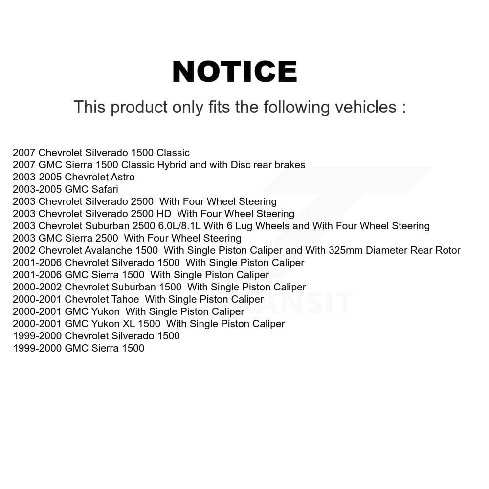 CMX - K8-100571 - Rear Disc Brake Rotor Kits image 13