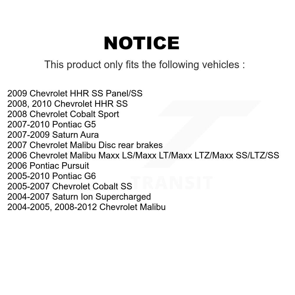 CMX - K8-100583 - Rear Disc Brake Rotor Kits image 13