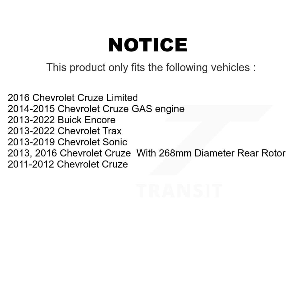 CMX - K8-100613 - Rear Disc Brake Rotor Kits image 13