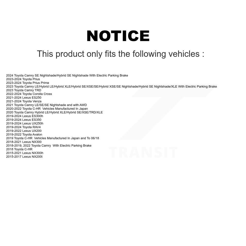 CMX - K8-100950 - Rear Disc Brake Rotor Kits image 13