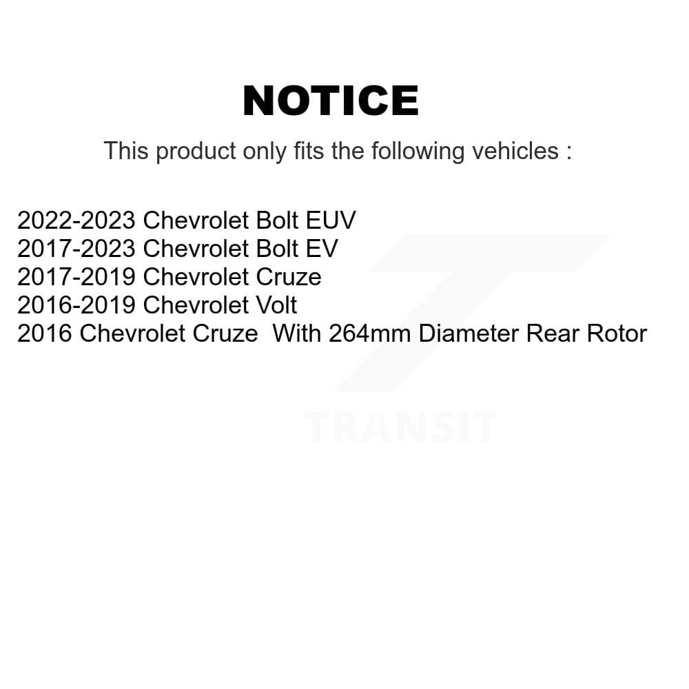 CMX - K8-100964 - Rear Disc Brake Rotor Kits image 13