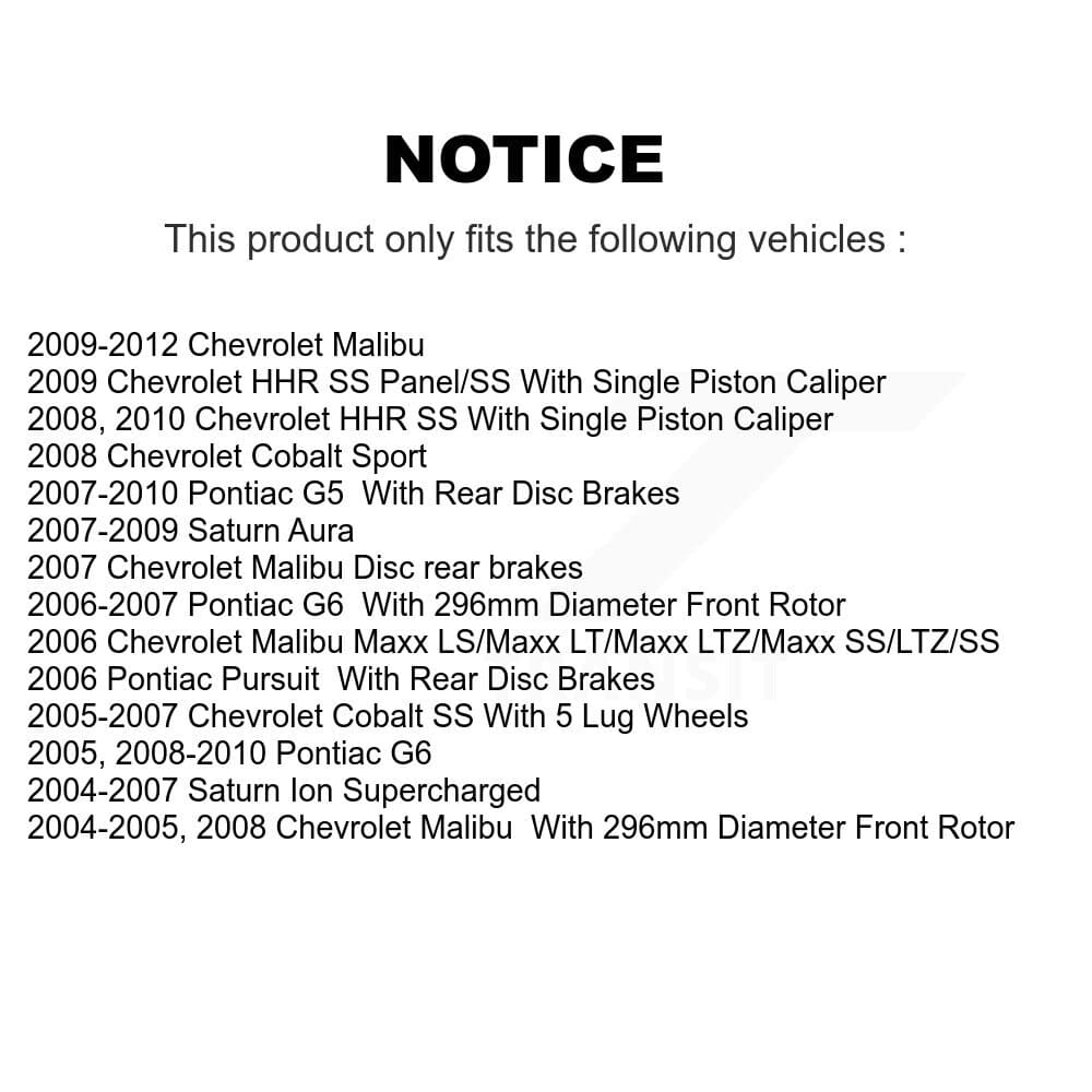 CMX - K8-101002 - Front and Rear Disc Brake Rotor Kits image 13