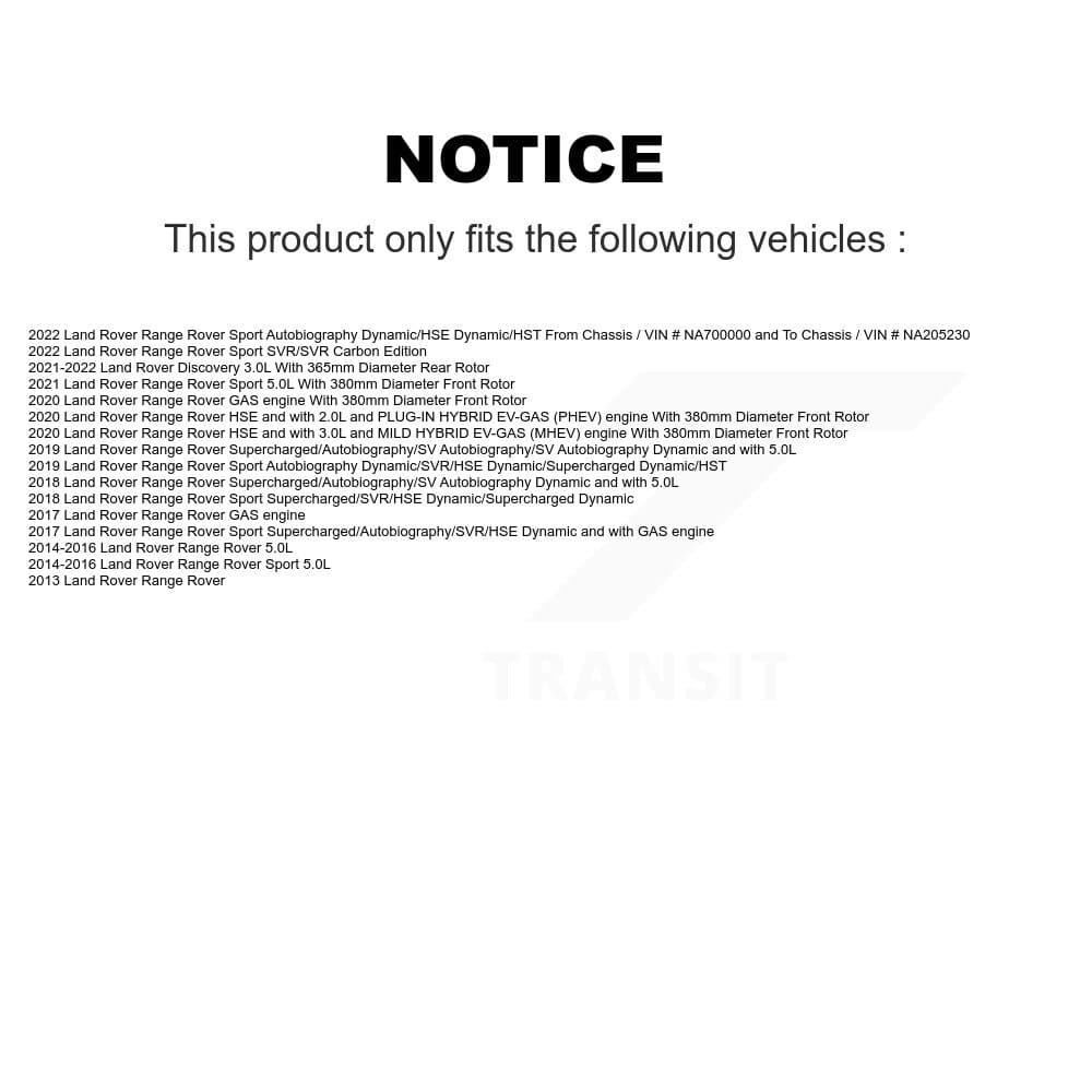 CMX - K8-101702 - Front and Rear Disc Brake Rotor Kits image 13