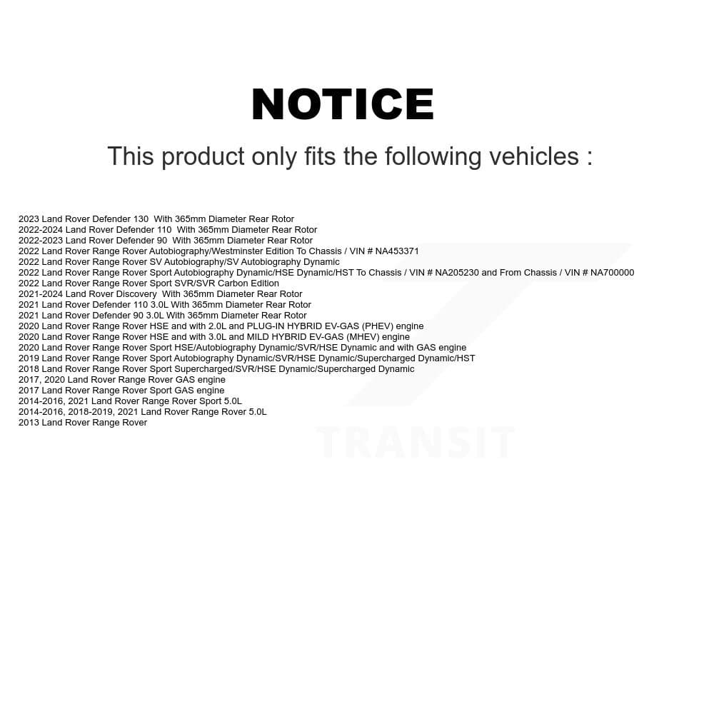 CMX - K8-101789 - Rear Disc Brake Rotor Kits image 13