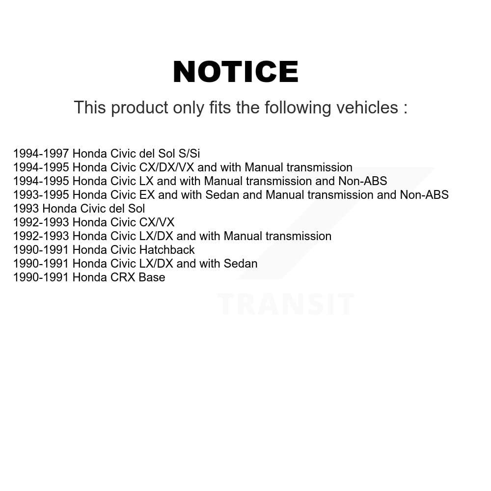 CMX - K8-102000 - Front and Rear Disc Brake Rotor Kits image 19