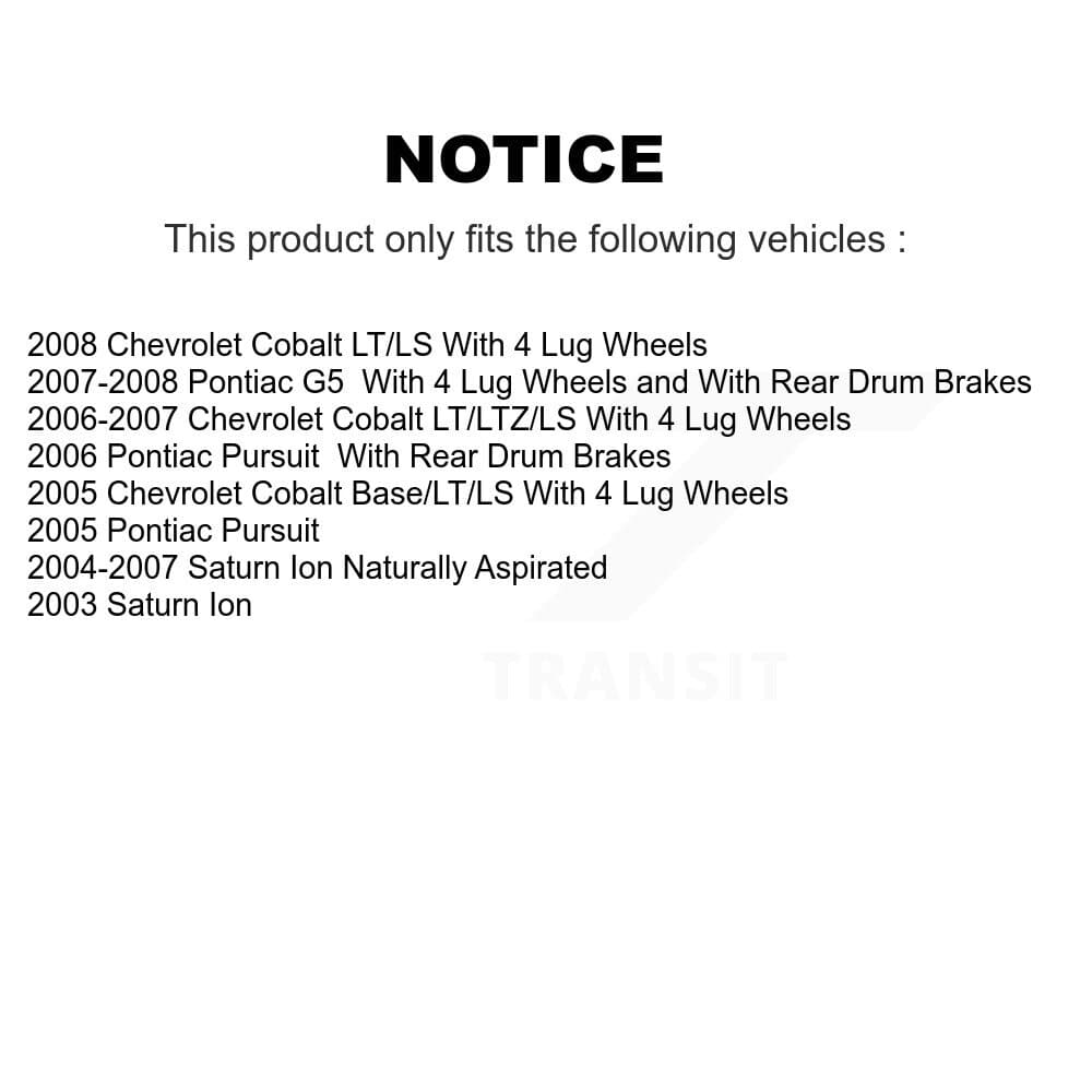 CMX - K8-102059 - Front and Rear Disc Brake Rotor Kits image 19