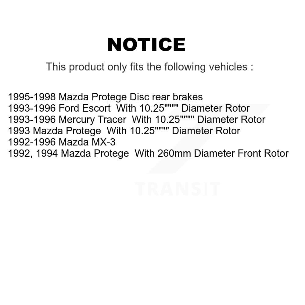 CMX - K8-102406 - Front and Rear Disc Brake Rotor Kits image 19