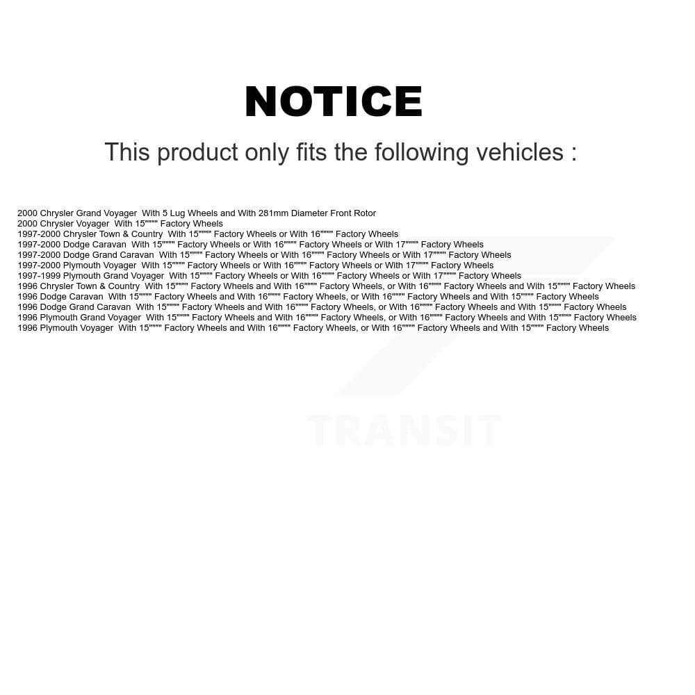 Transit Auto - K8A-105230 - Front and Rear Disc Brake Kits image 19