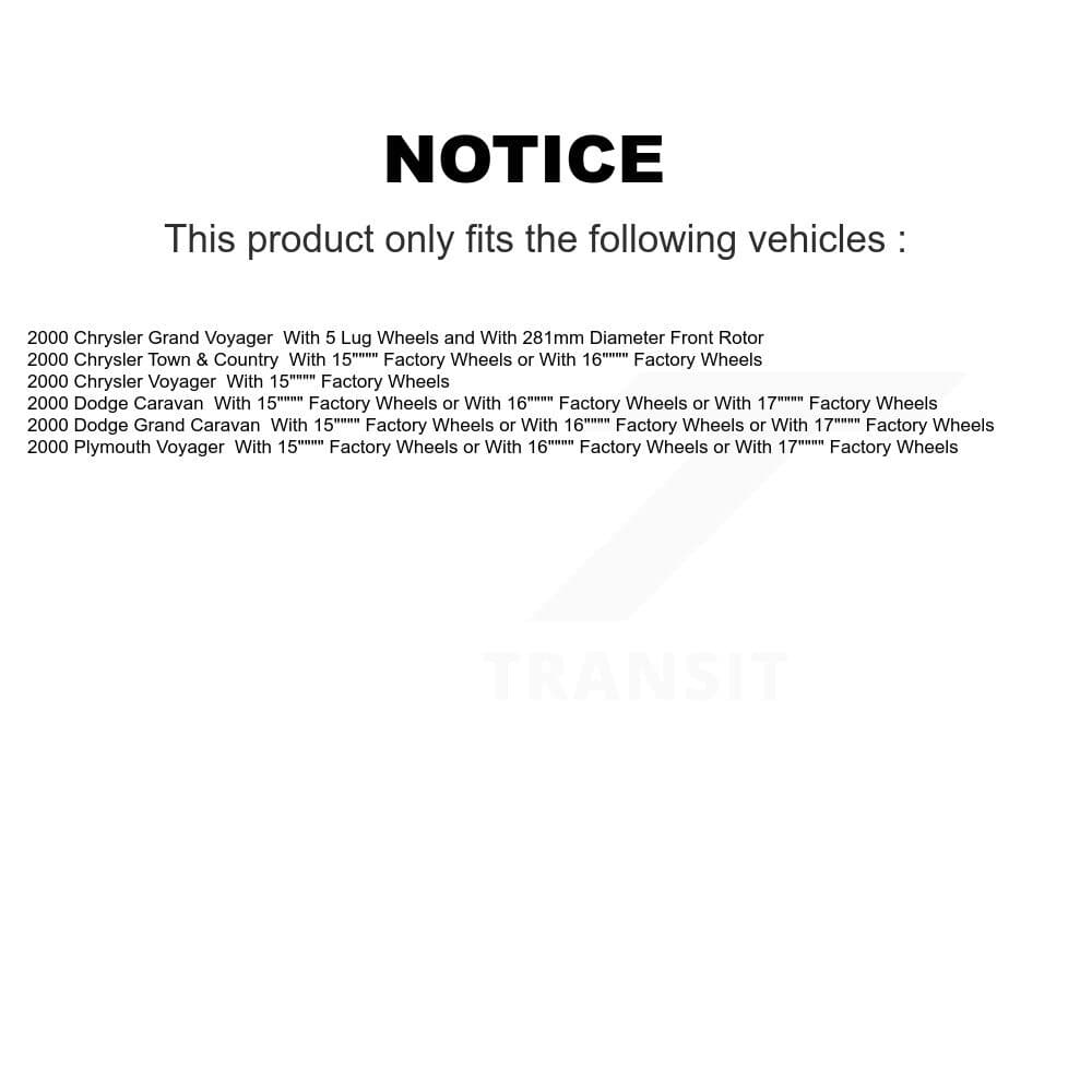 Transit Auto - K8A-105473 - Front and Rear Disc Brake Kits image 19