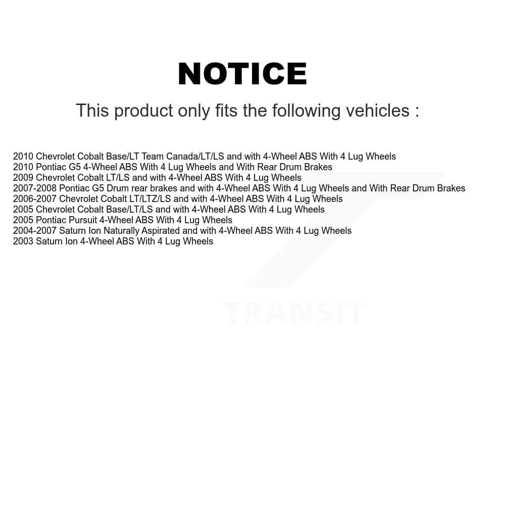 Transit Auto - KBB-104014 - Front Wheel Bearing and Hub Assembly Kits image 19