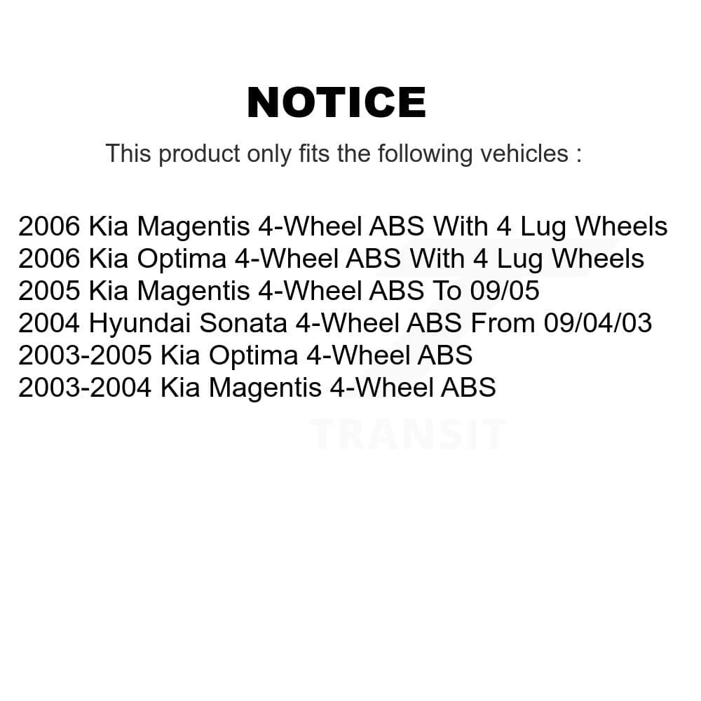 Transit Auto - KBB-106569 - Front and Rear Wheel Bearing Kits image 19